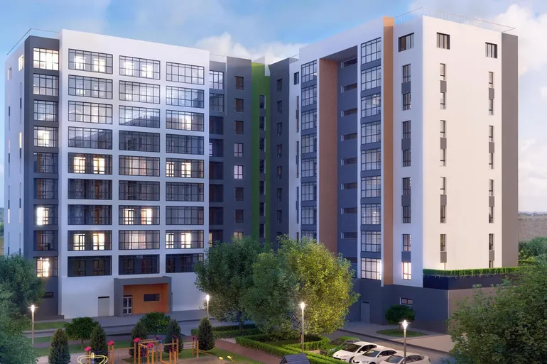 ЖК Пионерский квартал ночь