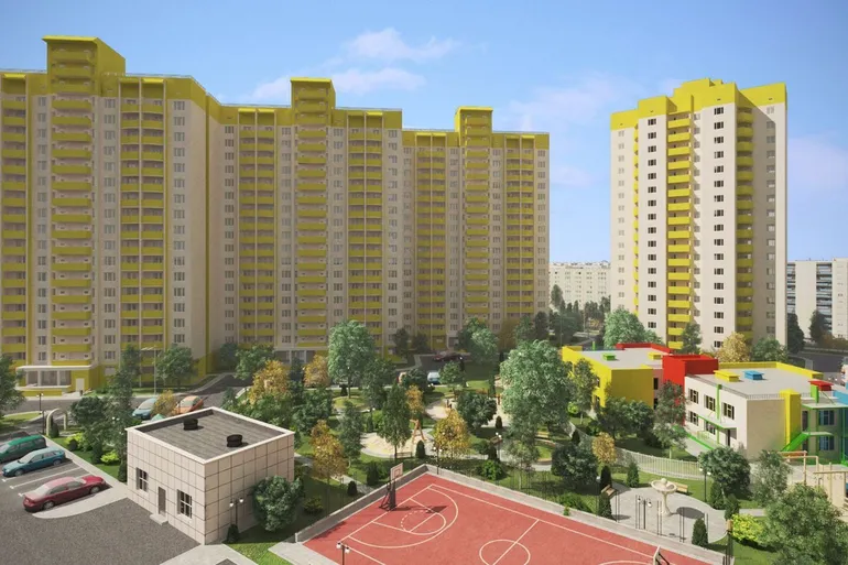 ЖК Олимпийский фронтальная часть дома