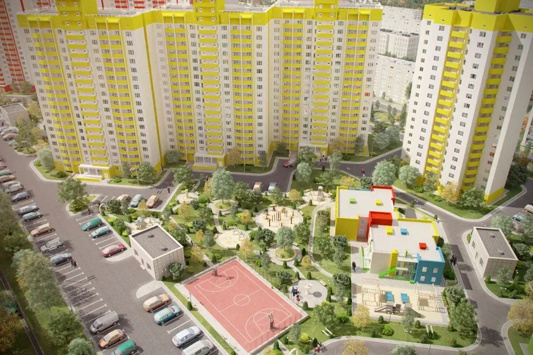 ЖК Олимпийский вид сверху