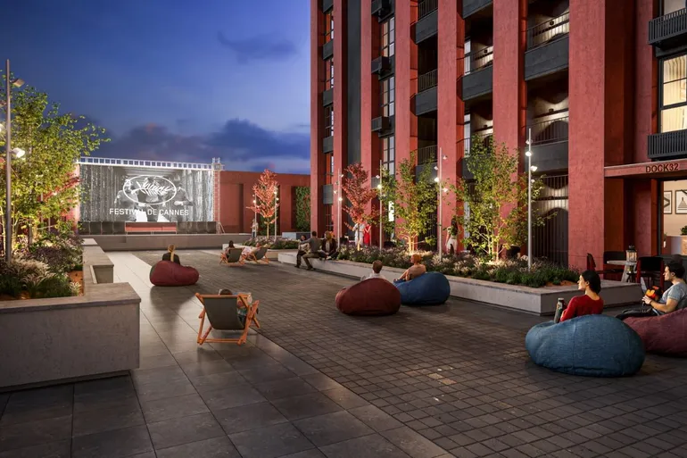 ЖК DOCK32 рендер літнього кінотеатру