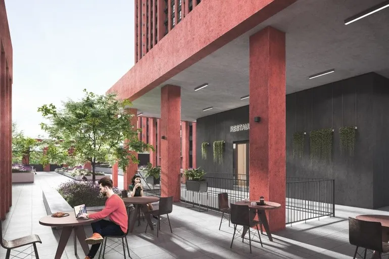 ЖК DOCK32 рендер кафе