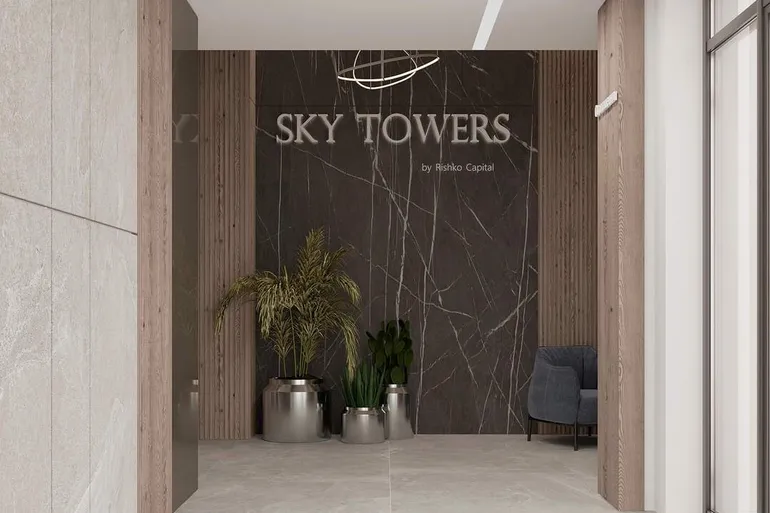 ЖК Sky Towers побудований дім, фонтани