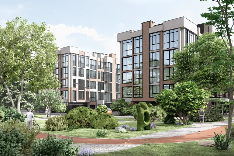 ЖК Пионерский квартал пешеходная зона