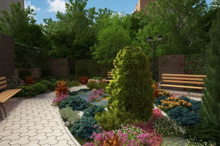 ЖК Garden City Residence територія