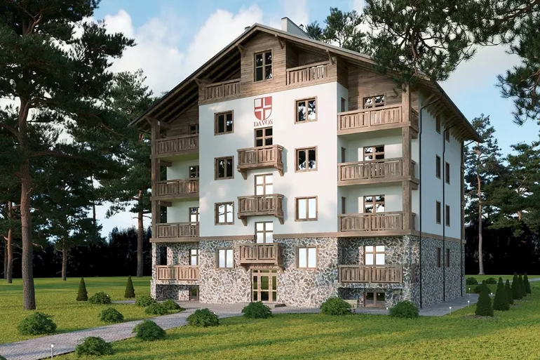 ЖК DESNA residence вид на фоне леса