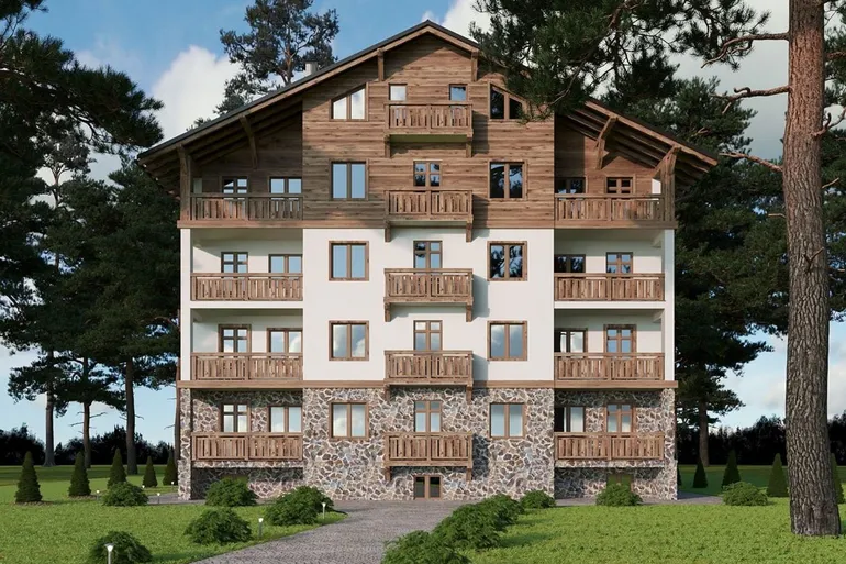 ЖК DESNA residence вид фронтальная часть дома