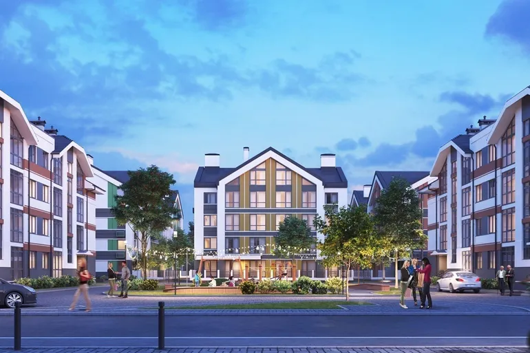 ЖК Петровский городок вечер