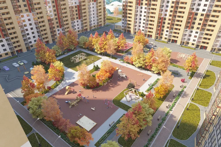 ЖК Привітний квартал дитячий майданчик