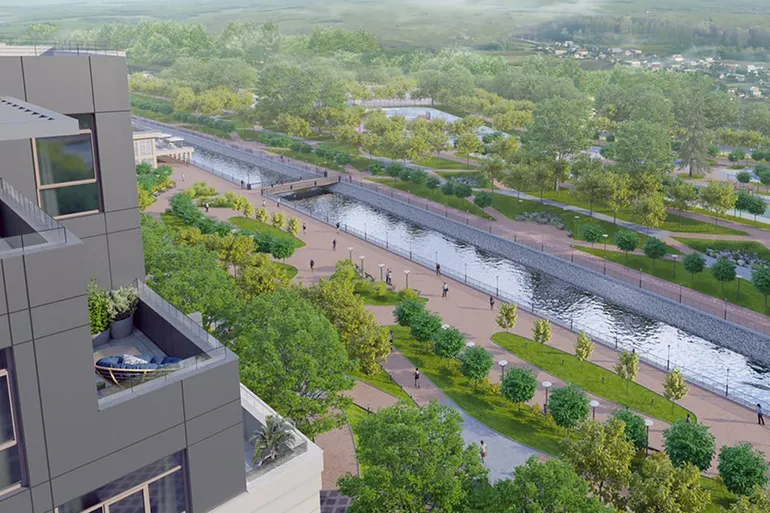 ЖК Riverside річка