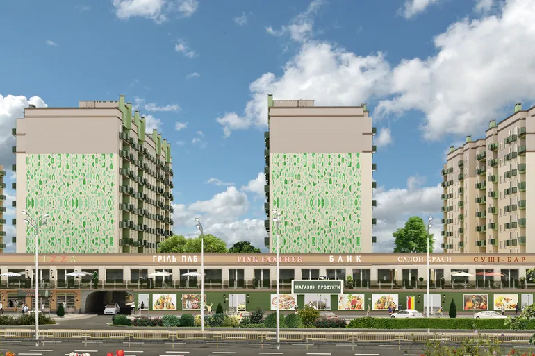 ЖК Greenландия прибудинкова територія
