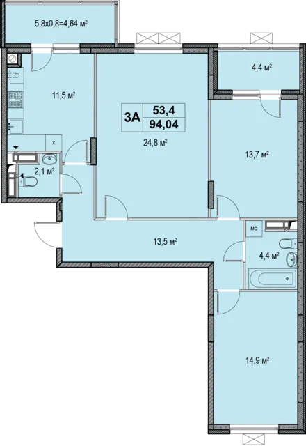 3А