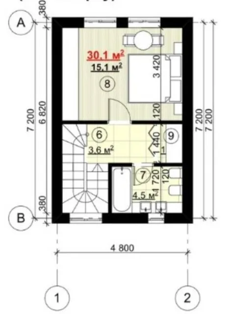 Дом тип Б (2 этаж)