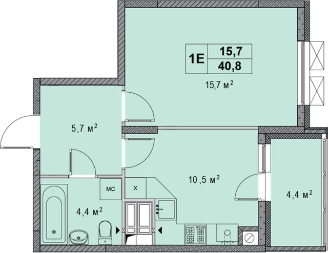 1Е