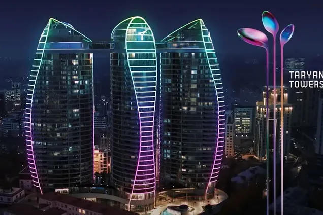 У Києві горів елітний ЖК TARYAN TOWERS на Печерську. Відео