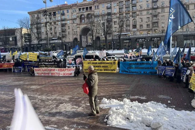 Инвесторы Киевгорстроя приходили с митингом к Кличко