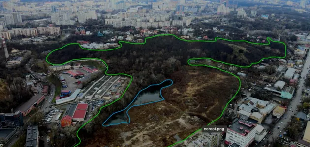 Киевляне хотят парк на месте строительства ЖК Рихерт&Парк