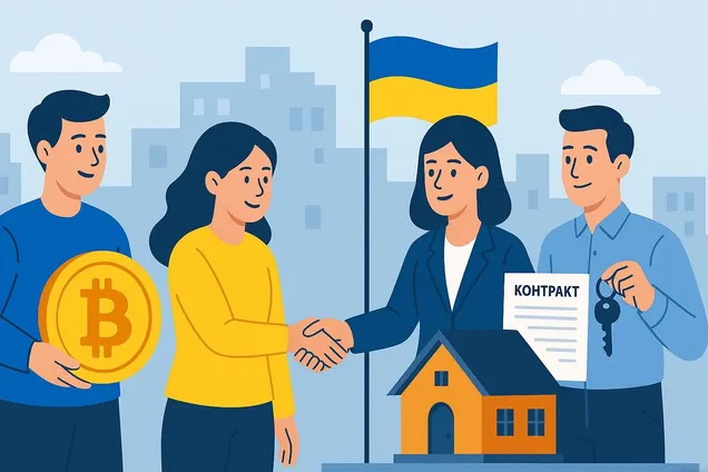 Нерухомість за біткоїни: чому українці обирають крипту для угод